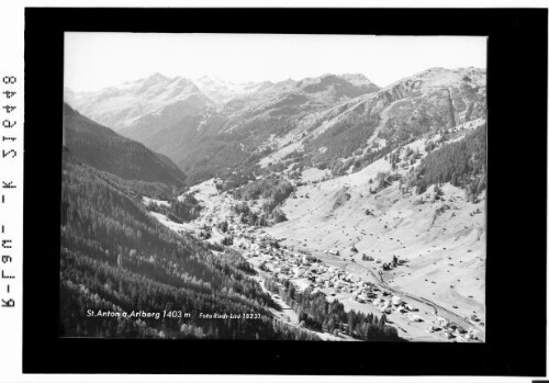 St.Anton am Arlberg 1403 m : [St.Anton am Arlberg 1284 m gegen Kaltenberg und Galzig]