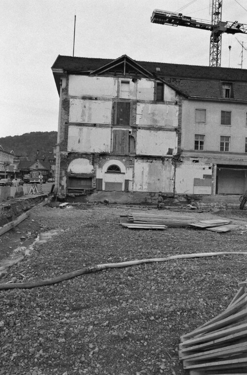 [Bregenz, Baustelle in der Bahnhofstraße]