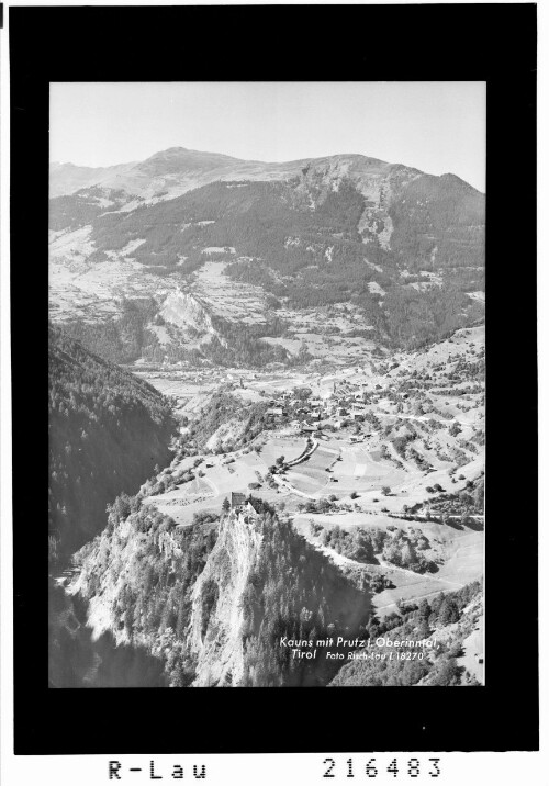 Kauns mit Prutz im Oberinntal, Tirol : [Kauns im Kaunertal gegen Prutz und Ladis im Oberinntal mit Schönjöchl]