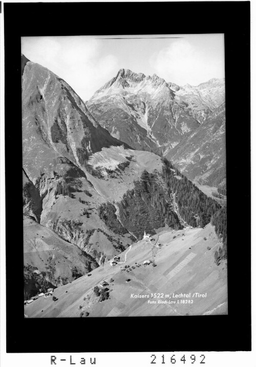 Kaisers 1522 m, Lechtal / Tirol : [Kaisers mit Blick zum Biberkopf]