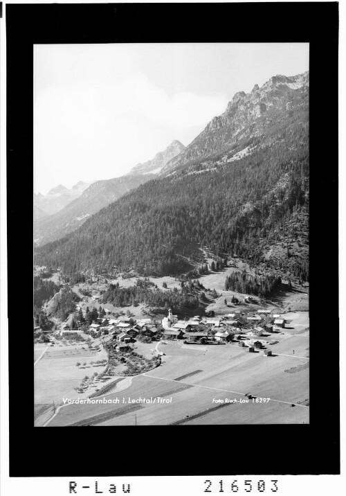 Vorderhornbach im Lechtal / Tirol : [Vorderhornbach im Lechtal gegen Hochvogel]
