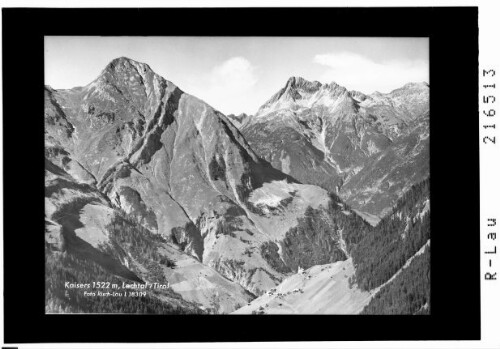 Kaisers 1522 m, Lechtal / Tirol : [Kaisers mit Blick zum Pimig und Biberkopf]