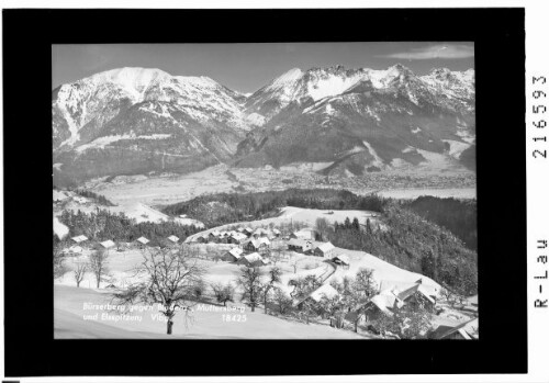 Bürserberg gegen Bludenz, Muttersberg und Elspitze, Vorarlberg : [Bürserberg im Walgau gegen Hohen Frassen und Gamsfreiheit]