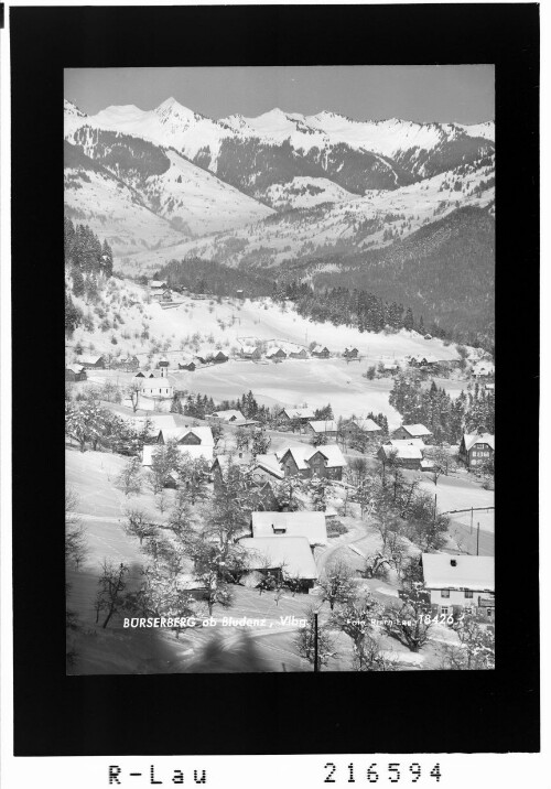 Bürserberg ob Bludenz, Vorarlberg : [Bürserberg mit Blick zum Walserkamm]