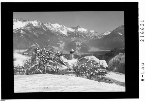 Bürserberg mit Blick ins Klostertal / Vorarlberg
