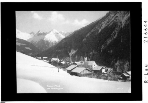 Kauns in Tirol mit Kaunergrat