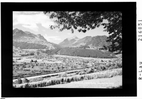 Frastanz bei Feldkirch, Vorarlberg : [Frastanz im Walgau mit Gurtisspitze und Drei Schwestern]