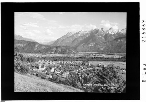 Thüringen, Walgau, gegen Rhätikon Vorarlberg : [Thüringen im Walgau gegen mit Zwölferkamm und Zimba]