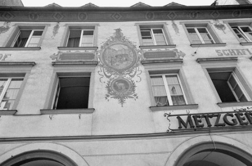 [Feldkirch, Metzgerei Karl Heim, Radio Elektro Musik Karl Lampert, Bierbrauerei und Gasthaus zum Ochsen]