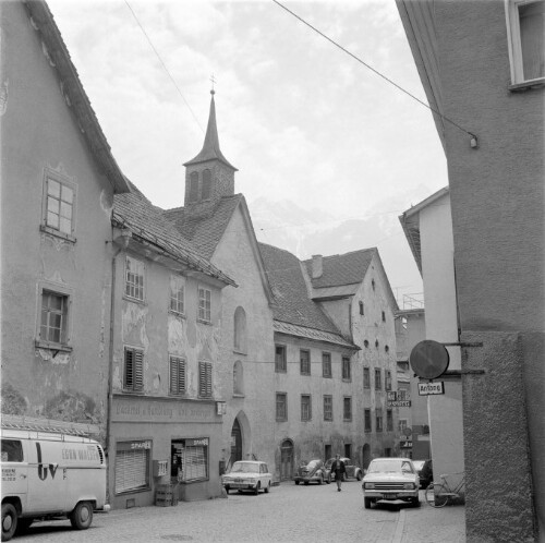 [Bludenz, Bäckerei Seeberger, Spitalskirche]