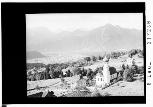 Thüringerberg im Walsertal / Vorarlberg : [Pfarrkirche in Thüringerberg im Walgau mit Blick zur Scesaplana und zum Panüler]