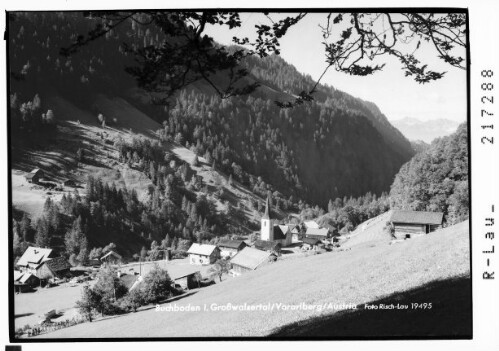 Buchboden im Großwalsertal / Vorarlberg / Austria : [Buchboden im Grossen Walsertal gegen Galinakopf]