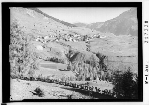[Fiss im Oberinntal gegen Tschirgant und Mieminger Gebirge Tirol]