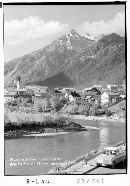 Pfunds und Stuben Oberinntal / Tirol gegen Piz Mondin 3147 m : [Stuben bei Pfunds im Oberinntal gegen Mundinturm]