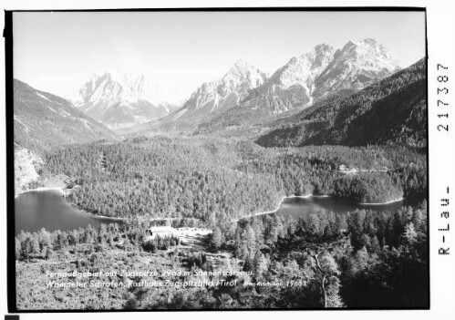 Fernpassgebiet mit Zugspitze 2963 m, Sonnenspitze und Wampeter Schrofen