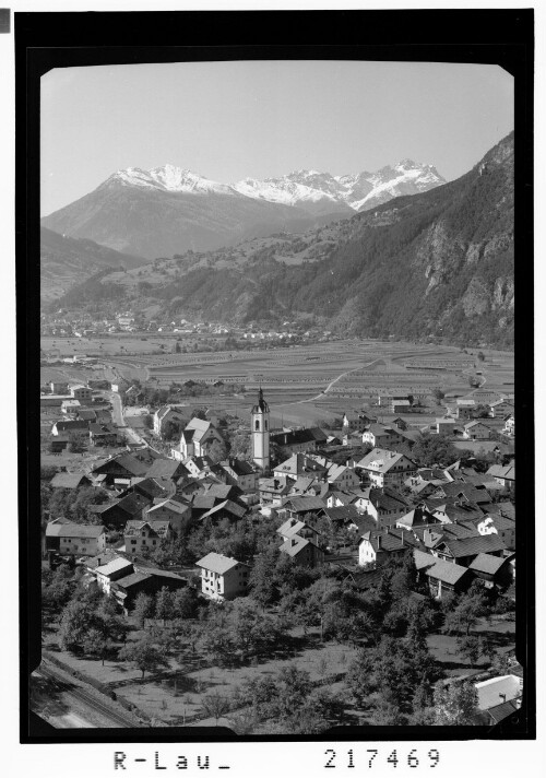 [Zams bei Landeck mit Blick zum Hohen Riffler / Tirol]