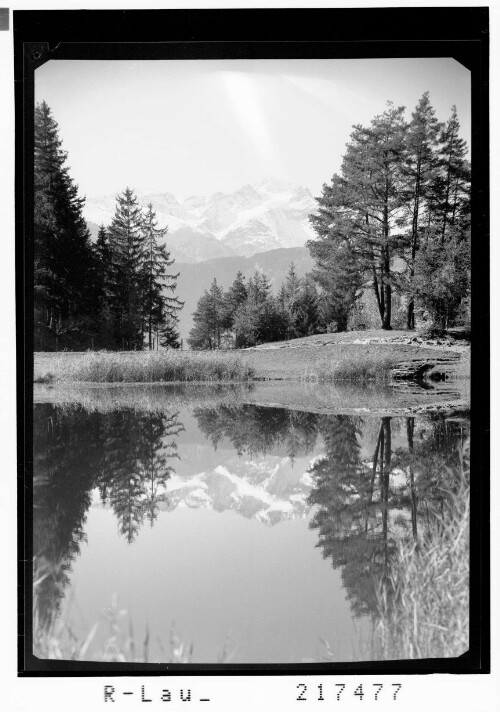 [Motiv auf Trams ob Landeck mit Blick zum Hohen Riffler / Tirol]