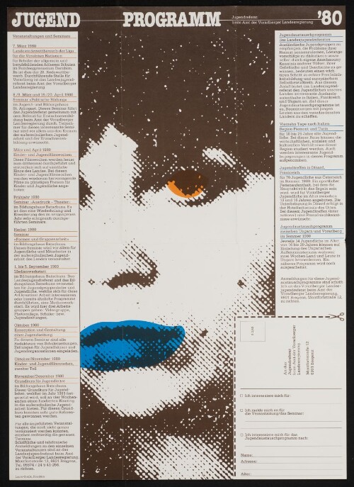 Jugendprogramm '80 : Veranstaltungen und Seminare