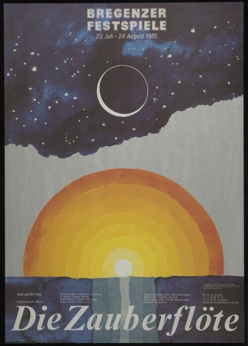 Die Zauberflöte : Spiel auf dem See : Wolfgang Amadeus Mozart