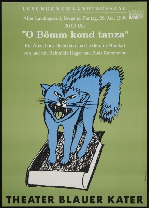 Lesungen im Landtagssaal:  O Bömm kond tanza  : ein Abend mit Gedichten und Liedern in Mundart von und mit Reinhilde Hager und Rudi Kurzemann