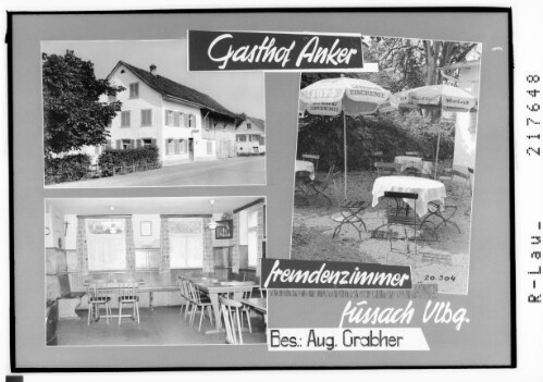 Gasthof Anker / Fremdenzimmer Fussach Vorarlberg