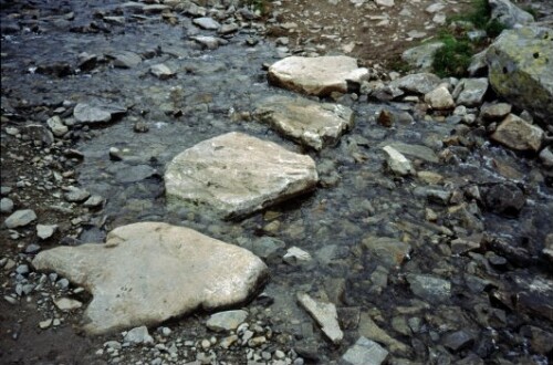 [Schruns, Trittsteine zwischen Herzsee und Schwarzsee]