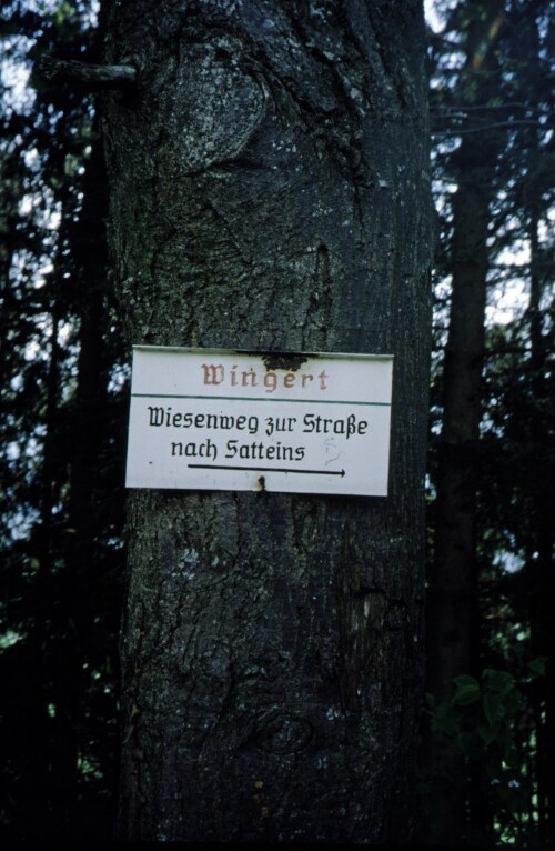 [Schnifis, alter Wegweiser]