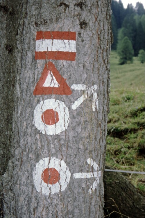 [Alte Wegmarkierungen Bürserberg-Tschengla]