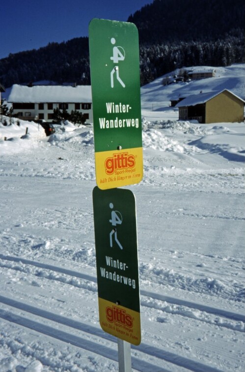 [Hittisau, Zusatztafel Winterwanderweg]