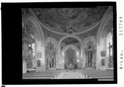 [Pfarrkirche in Lermoos in Tirol / Kircheninneres]