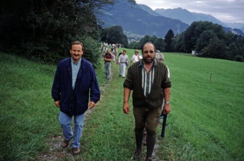 [Eröffnungswanderung Bludesch-Schnifis, LR Hubert Gorbach und Johann Konrad]