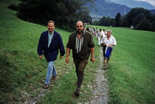 [Eröffnungswanderung Bludesch-Schnifis, LR Hubert Gorbach und Johann Konrad]