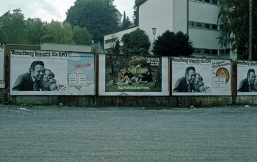 [Wahlwerbung SPÖ mit Plakatkombination]