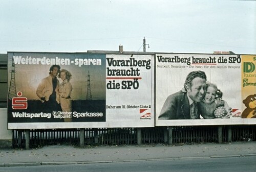 [Wahlwerbung SPÖ mit Plakatkombination]