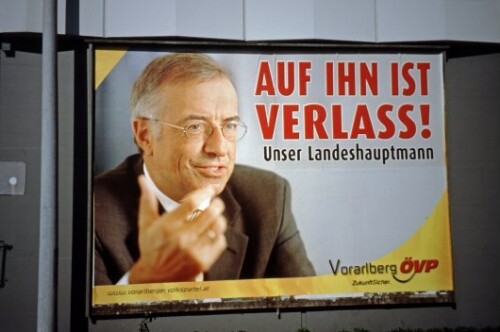 [Wahlwerbung ÖVP mit Sausgruber für Landtag]