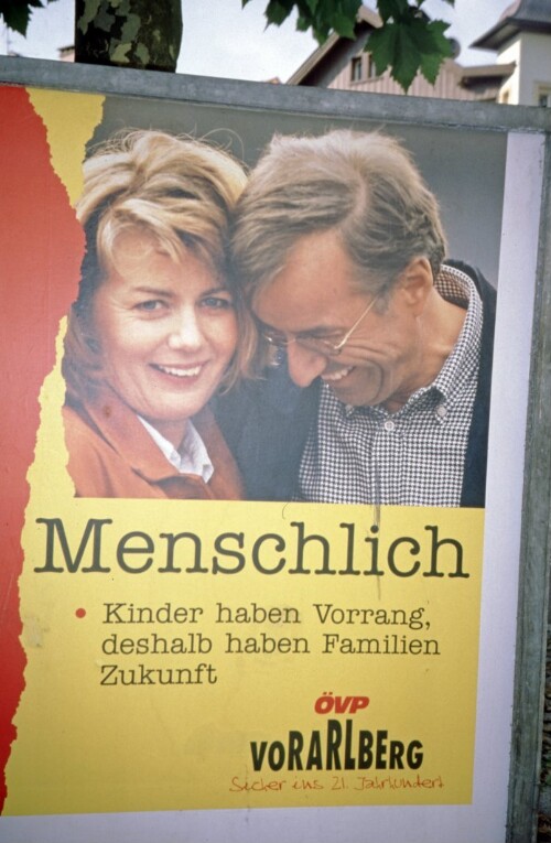 [Wahlwerbung ÖVP mit Sausgruber für Landtag]