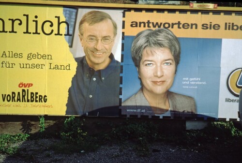 [Wahlwerbung ÖVP mit Sausgruber für Landtag]