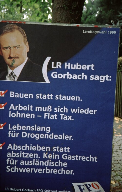 [Wahlwerbung FPÖ mit Gorbach für Landtag]