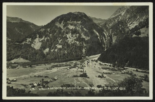 Wasser-Katastrofe in Vandans i. Montafon am 12. August 1933