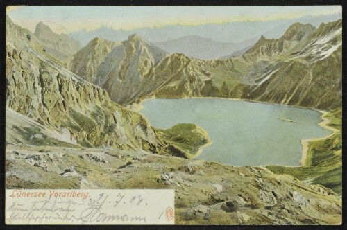 [Vandans] Lünersee Vorarlberg : [Correspondenz-Karte An ... in ...]