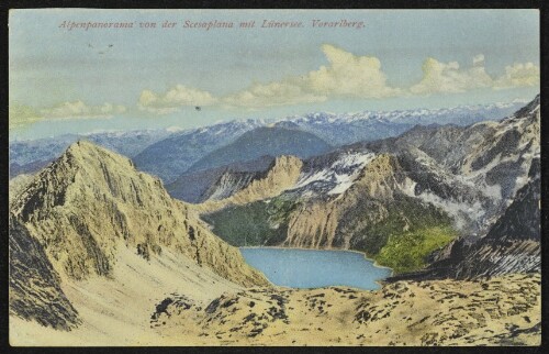 [Vandans] Alpenpanorama von der Scesaplana mit Lünersee Vorarlberg