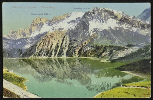 [Vandans] Lünersee (1943 m) Vorarlberg : Salonienkopf 2439 m : Rossberg 2470 m