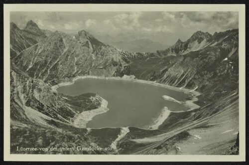 [Vandans] Lünersee von der untern Gamslücke aus