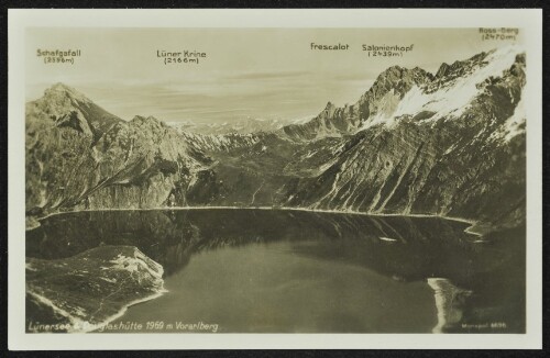 [Vandans] Lünersee & Douglashütte 1969 m Vorarlberg : Schafgafall (2596 m) : Lüner Krine (2166 m) ... ;