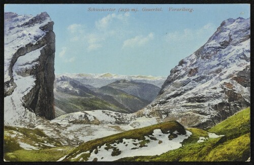 [Vandans] Schweizertor (2150 m) Gauertal Vorarlberg