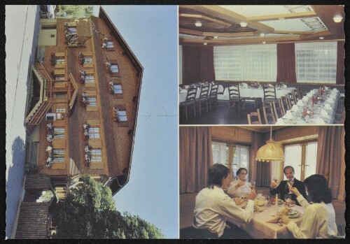 [Altach] : [Gasthof Hirschen Bes. Fam. Kaufmann 6844 Altach, Tel. 0 55 76 / 25 25 Gutbürgerliche Küche, ein gediegenes Haus für Vereins-, Familien- und Hochzeitgesellschaften ...]