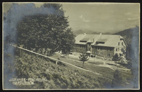 [Bildstein] Lustenauer-Ferienkolonie Oberbildstein