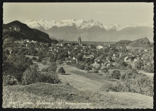 Götzis, Vorarlberg, mit Schweizerbergen