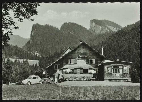 [Götzis] : [Alpengasthaus Millrütte, 1150 m Höhe 6840 Götzis Meschach ...]