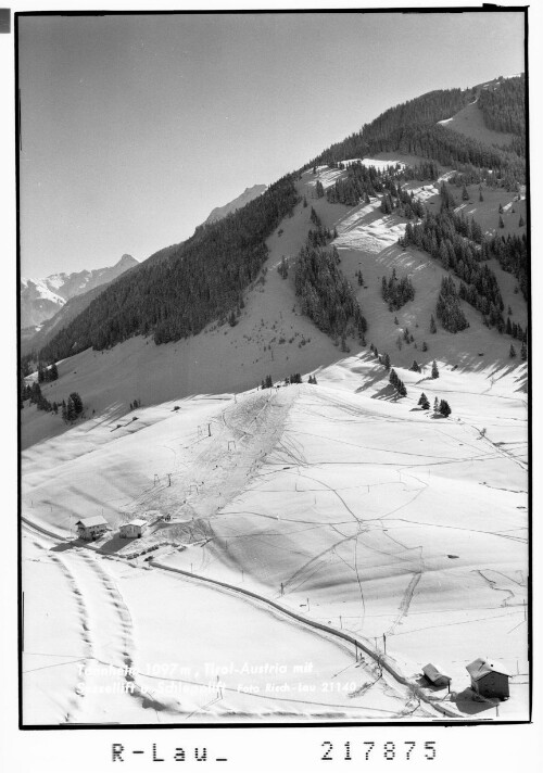 Tannheim 1097 m, Tirol - Austria mit Sessellift und Schlepplift
